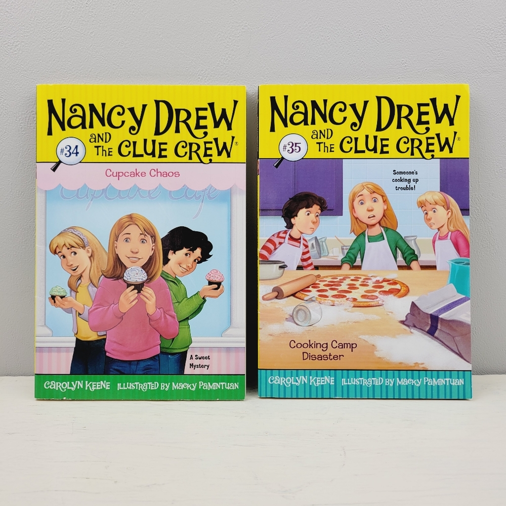 2 Book Bundle Nancy Drew and the Clue Crew Book Set of 2 #34 and #35